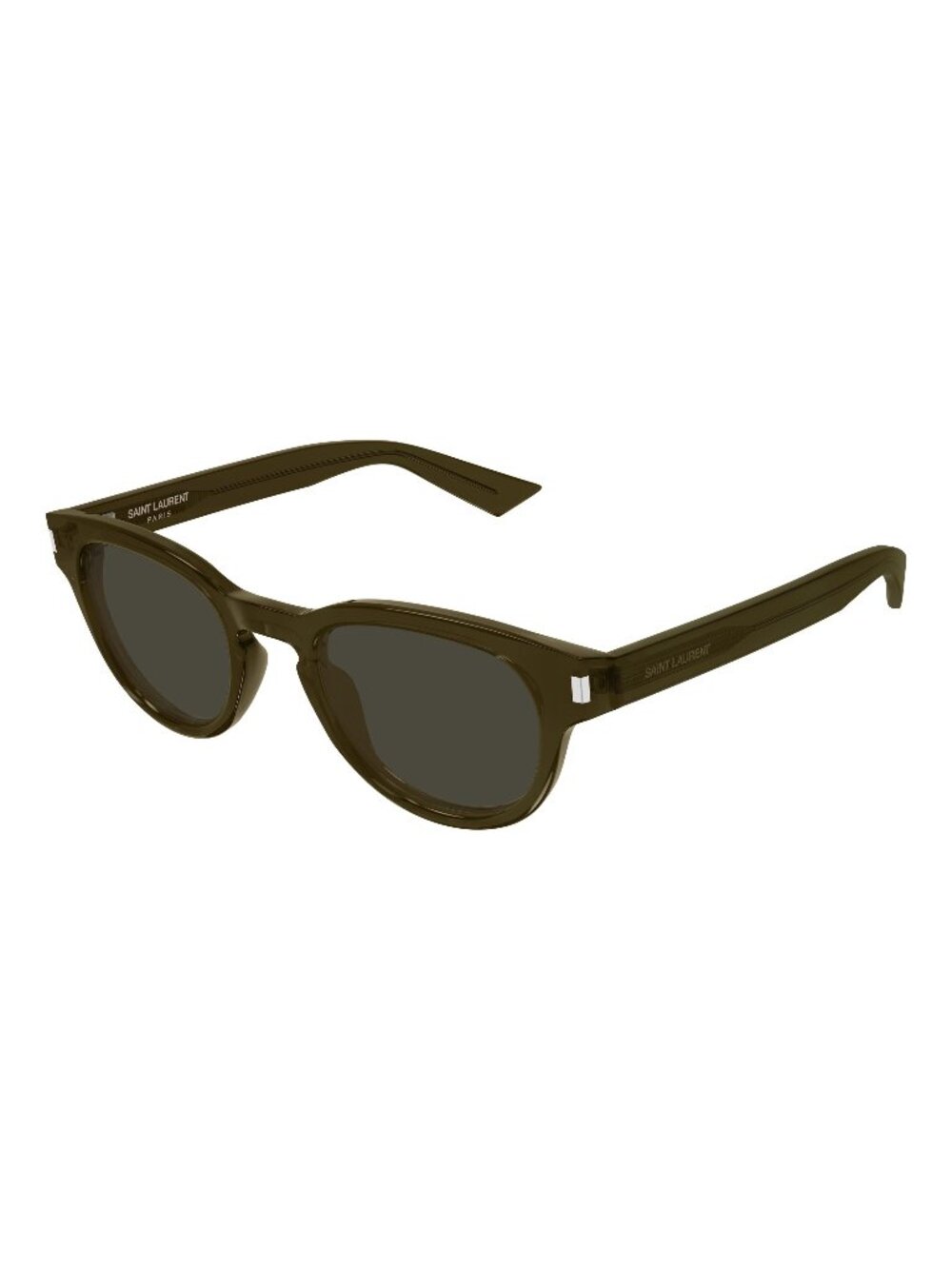 New Saint Laurent Men's Sunglasses Brown Grey Lens Acetate Frame SL 876 004 48